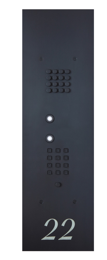 Wizard Bronze mat IP 2 buttons large model and keypad